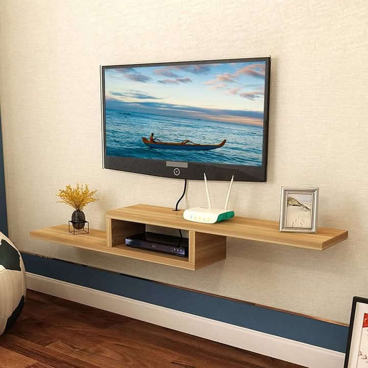 meuble TV Suspendu Mural – Design Moderne et Gain de Place خزانة تلفاز معلقة على الحائط – تصميم عصري وتوفير للمساحة