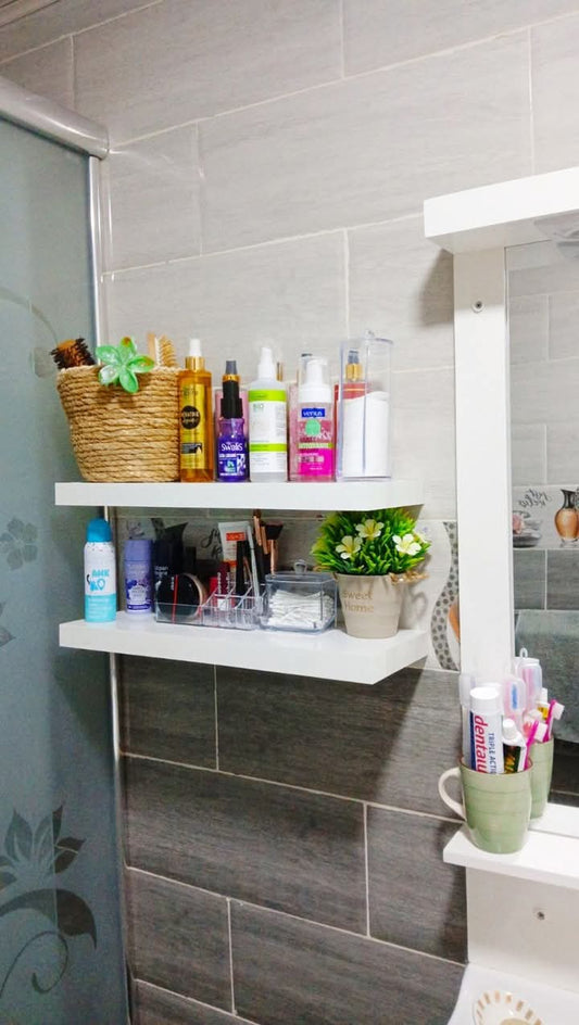 Étagère d’Aménagement de Douche – Pratique et Résistante      ف ترتيب الحمام – عملي ومقاوم للرطوبة
