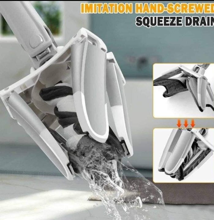 Serpillère avec essorage – Microfibre ultra-absorbante مممسحة بعصارة – ألياف دقيقة فائقة الامتصاص