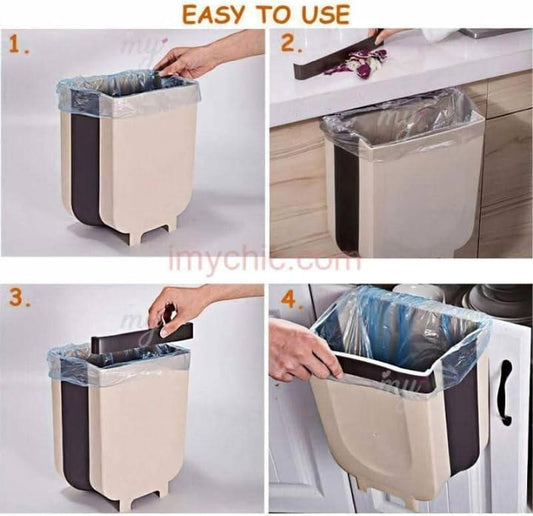 Poubelle Accrochable et Pliable     سلة مهملات قابلة للطي والتعليق