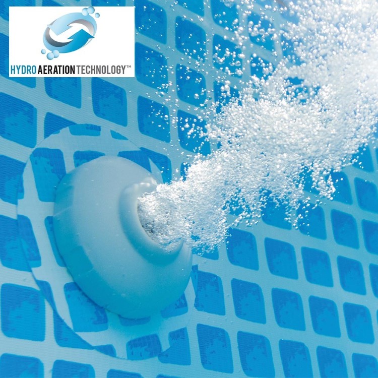 Piscine Tubulaire Ronde Intex Prism Frame Premium – Ø 305 × 76 cm مسبح دائري هيكلي من إنتكس إنتر لوح Prism Frame – Ø 305 × 76 سم