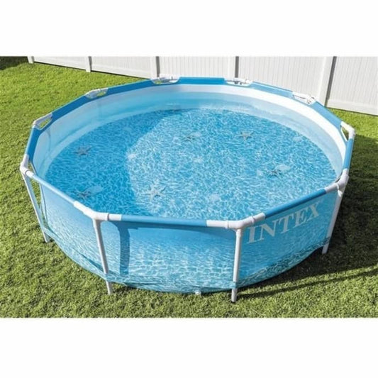 Piscine Tubulaire Ronde Intex – Ø 305 × 76 cm         مسبح دائري هيكلي من إنتكس  Ø 305 × 76 سم