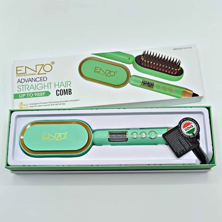 Brosse Lissante Électrique Enzo – Rapide et Efficace     فرشاة فرد كهربائية إنزو – سريعة وفعالة