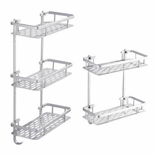 Rangement 2 à 3 étages pour douche et toilettes   منظم متعدد الطبقات (2-3 طوابق) للدوش والمرحاض