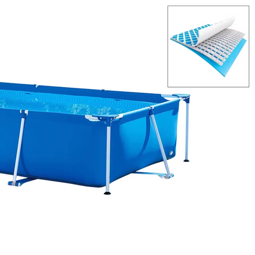 Piscine Tubulaire Rectangulaire Intex – 260 × 160 × 65 cm       مسبح مستطيل بتصميم هيكلي معدني – 260 × 160 × 65 سم