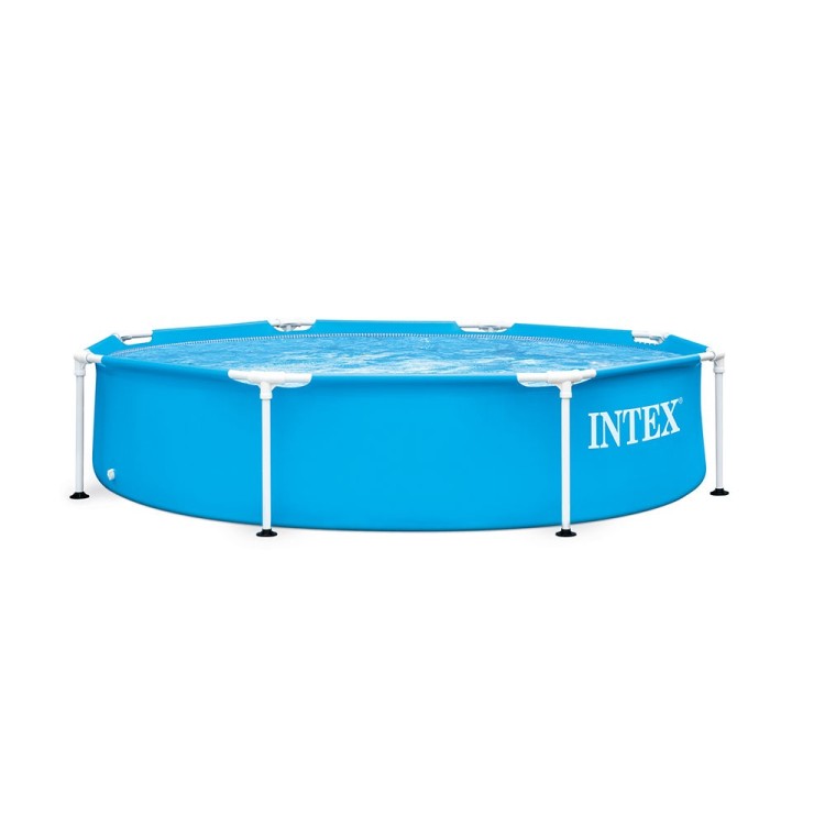 Piscine Tubulaire Ronde Intex – Ø 244 × 51 cm         مسبح دائري هيكلي من إنتكس – Ø 244 × 51 سم